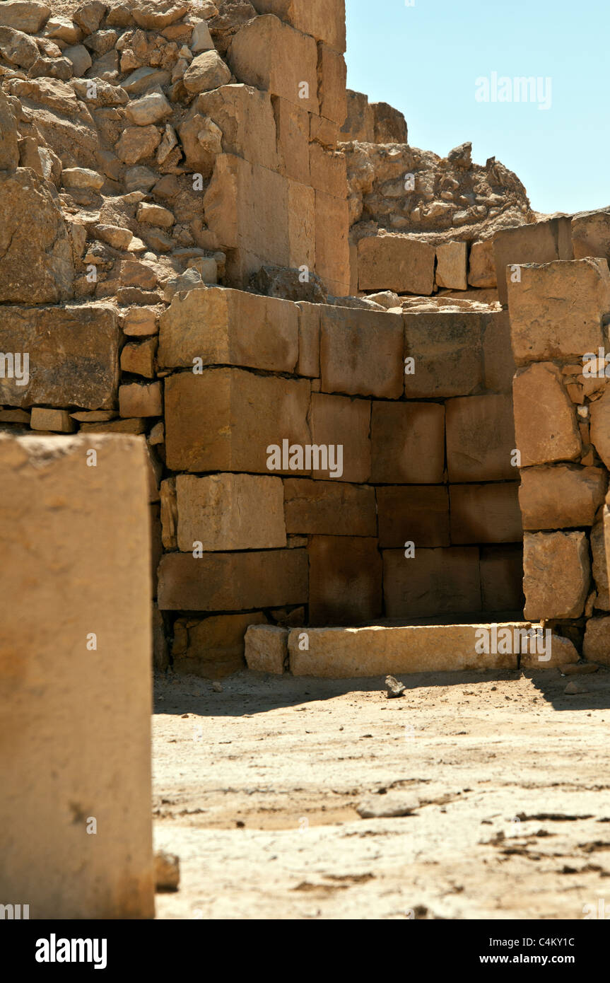 Shivta ,ville byzantine nabatéennes, désert du Néguev, Israël Banque D'Images