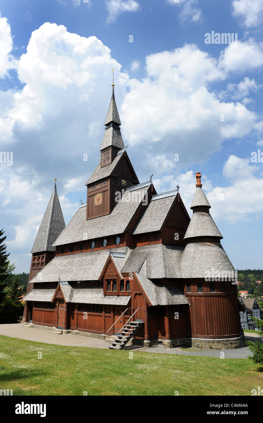 Gustav-Adolf-Stabkirche à Hahnenklee Allemagne Deutschland Banque D'Images