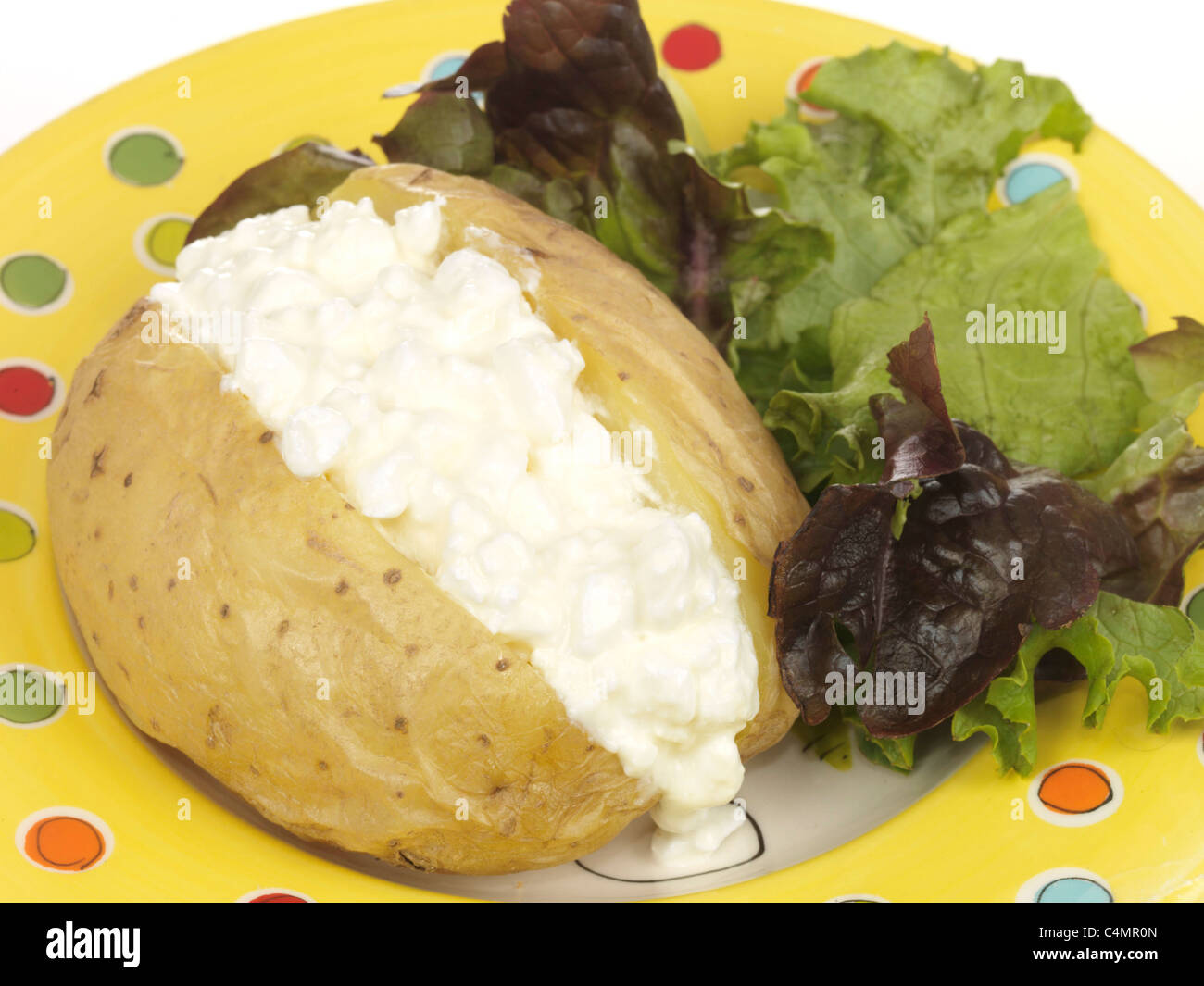 Jacket baked potato cottage cheese salad Banque de photographies et  d'images à haute résolution - Alamy