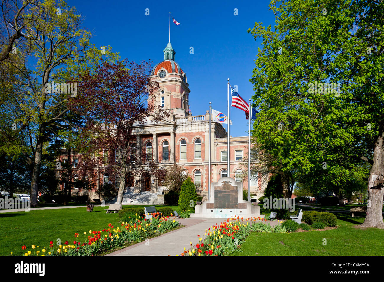 L'Elkhart County Courthouse dans Goshen, Indiana, USA. Banque D'Images