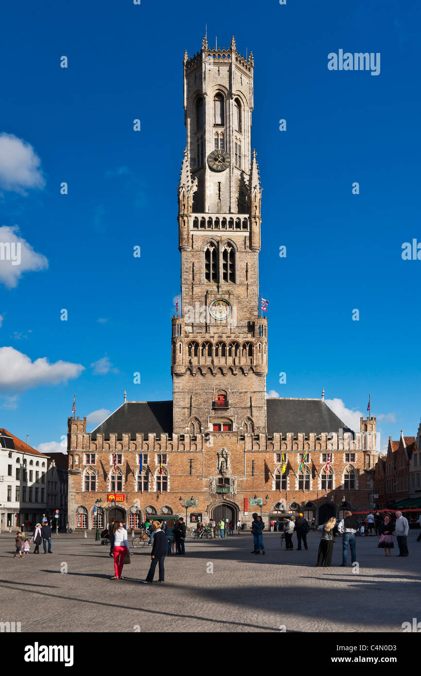 Belfried, Brugge, Belgique | beffroi, Bruges, Belgique Banque D'Images