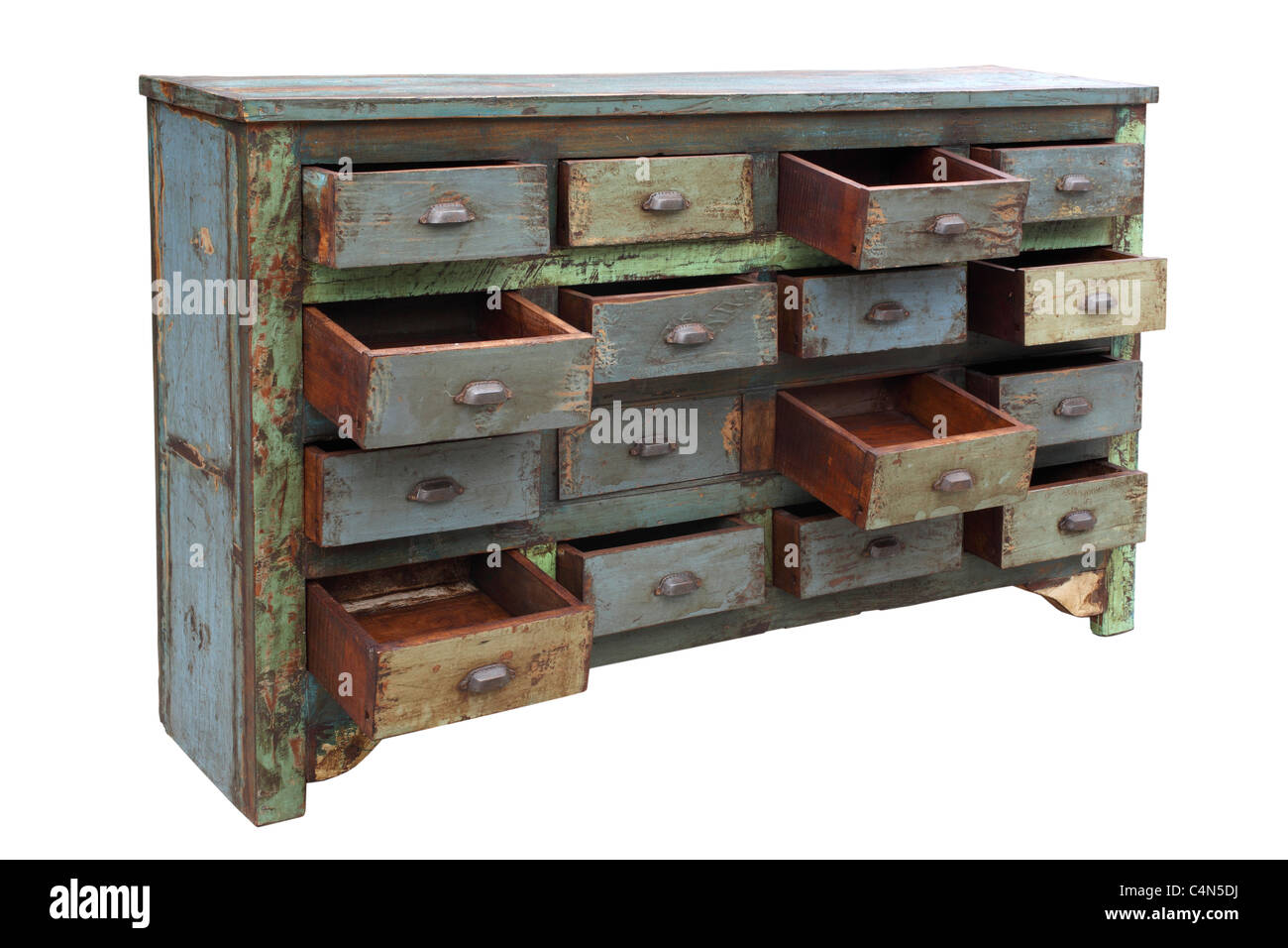 Plus ancien utilisé commode Banque D'Images