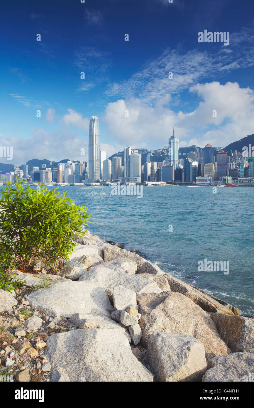 Les toits de l'île de Hong Kong, Hong Kong, Chine Banque D'Images