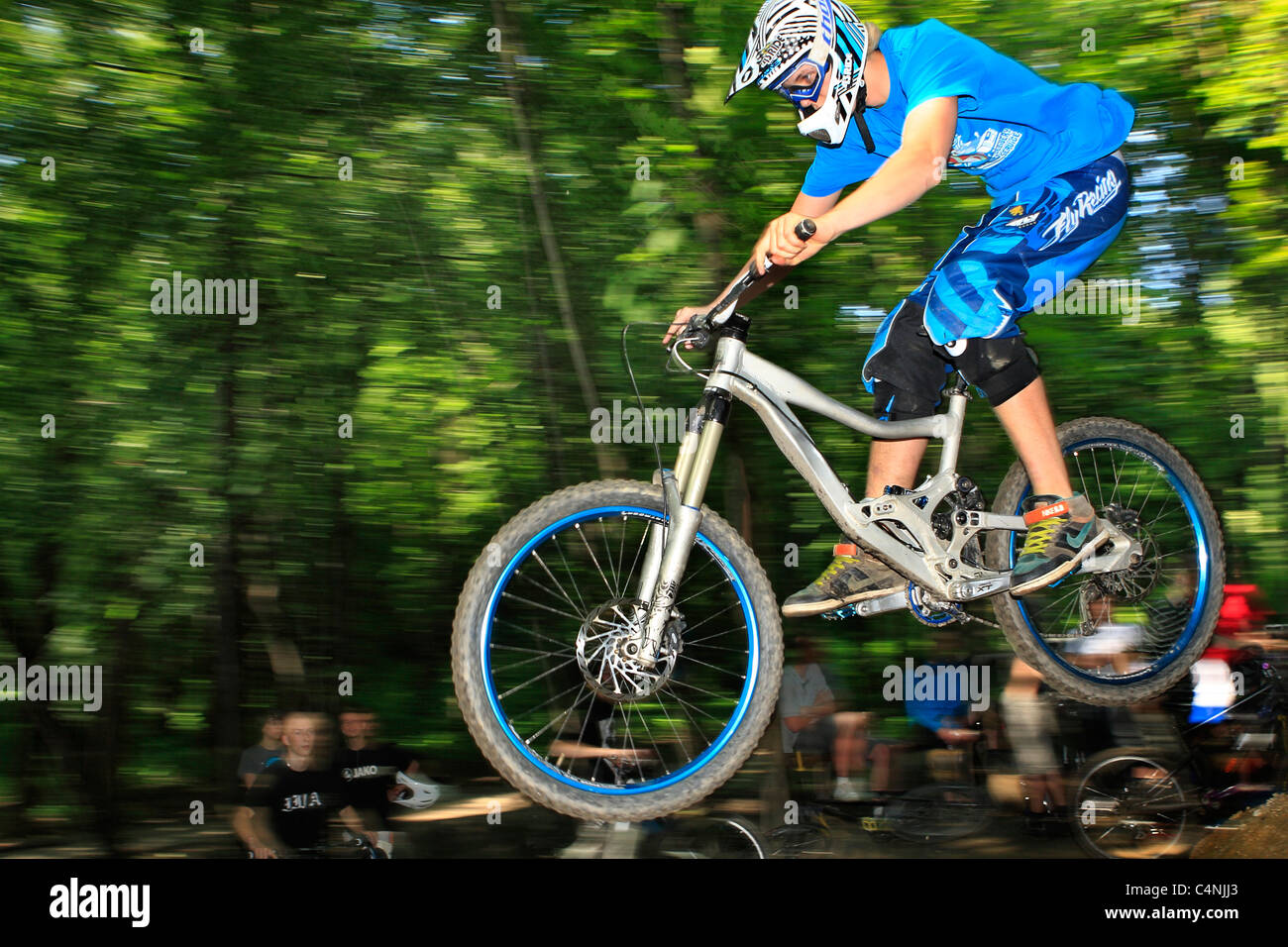 Vtt dirt jump Banque D'Images