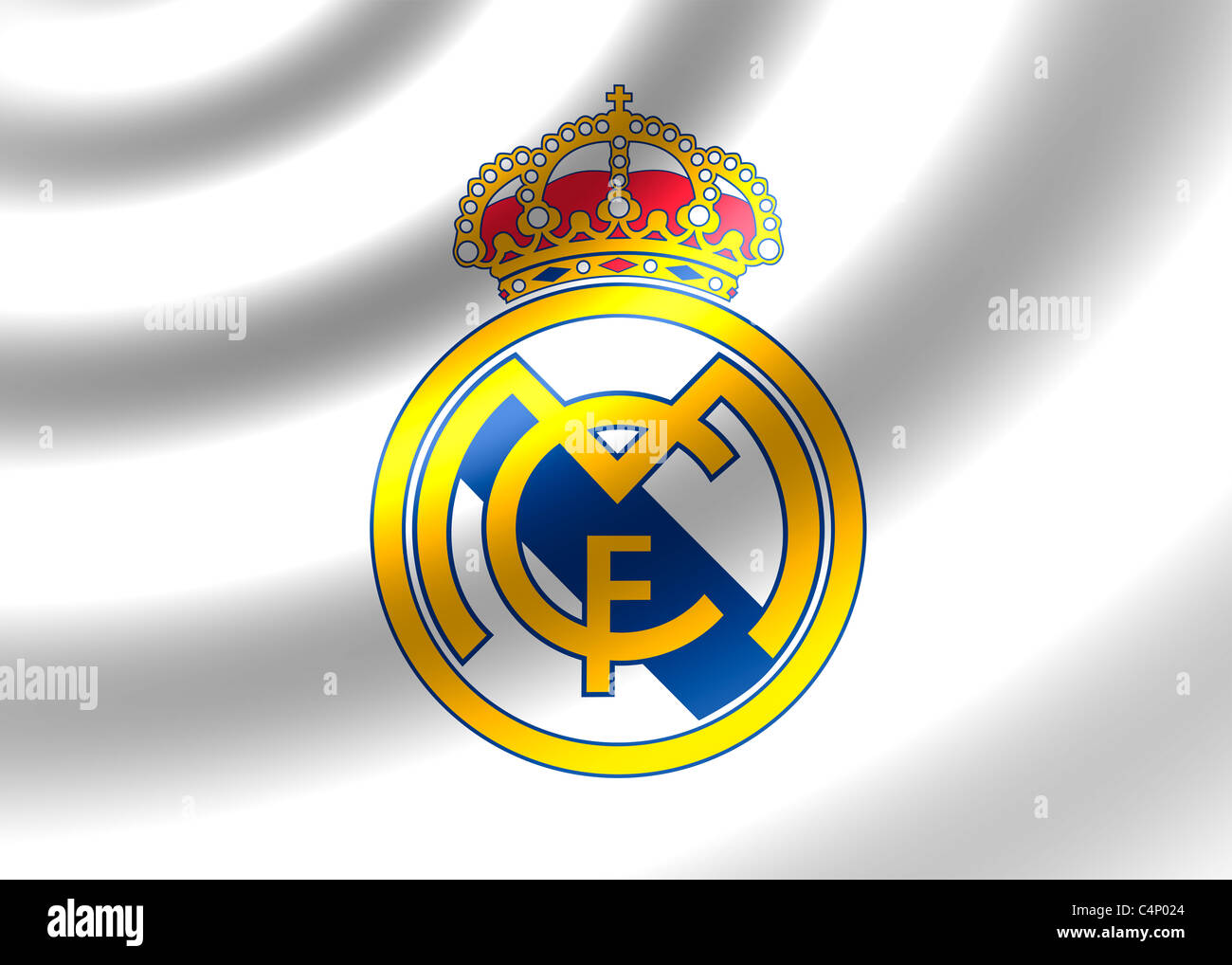  Real  Madrid  CF drapeau  symbole logo Photo Stock Alamy
