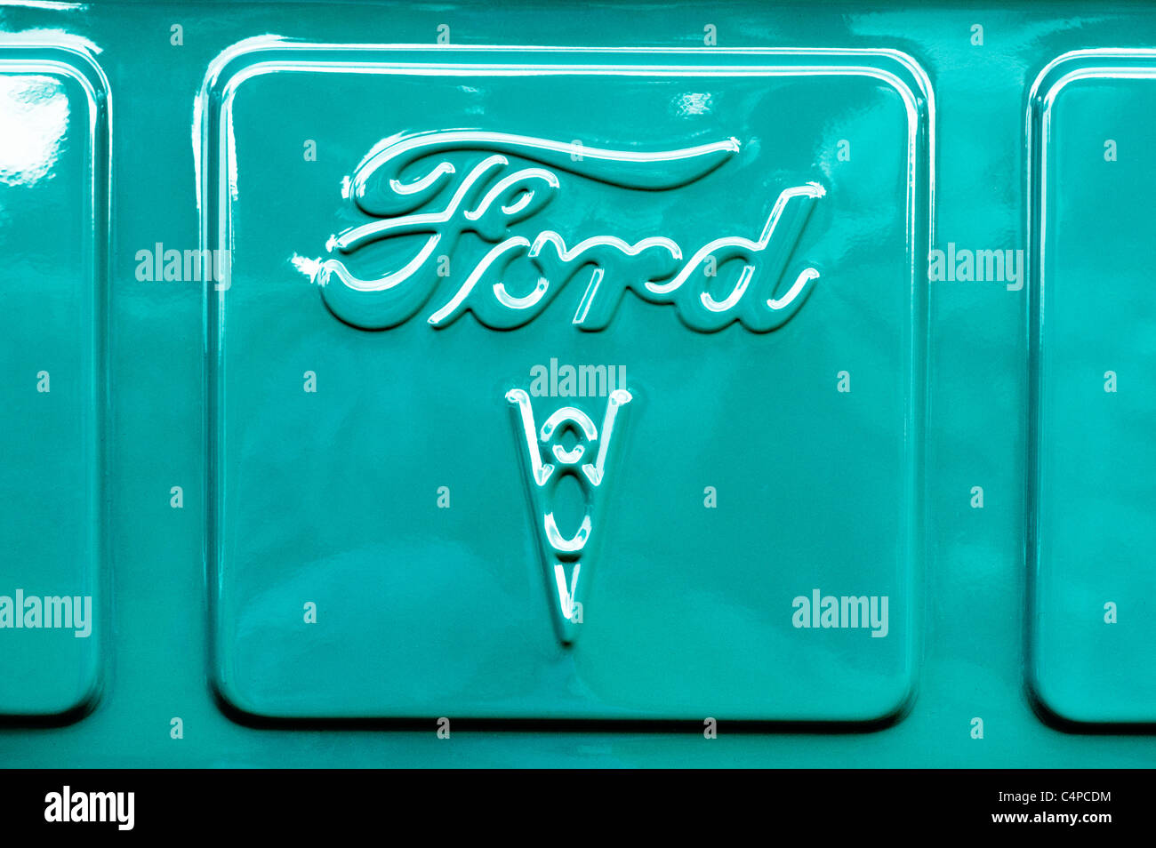 Ford V8 custom hotrod pick up truck détail Banque D'Images