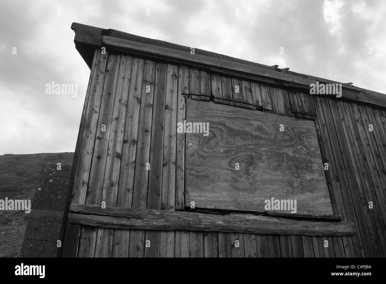 Boathouse patinées par les intempéries. Banque D'Images