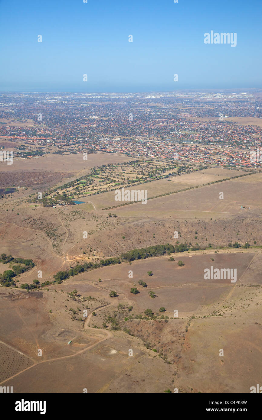 Vue aérienne de Melbourne, Victoria, Australie Banque D'Images