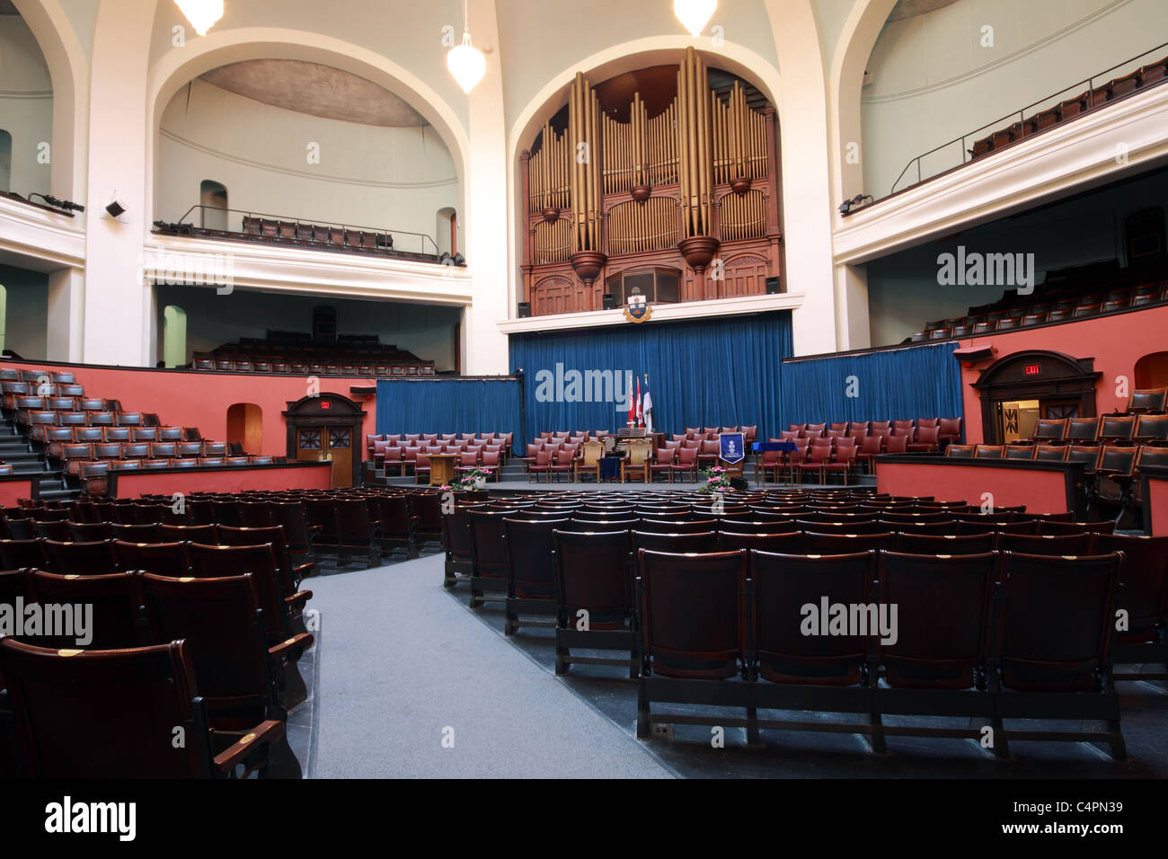 Université de Toronto Convocation Hall intérieur Banque D'Images