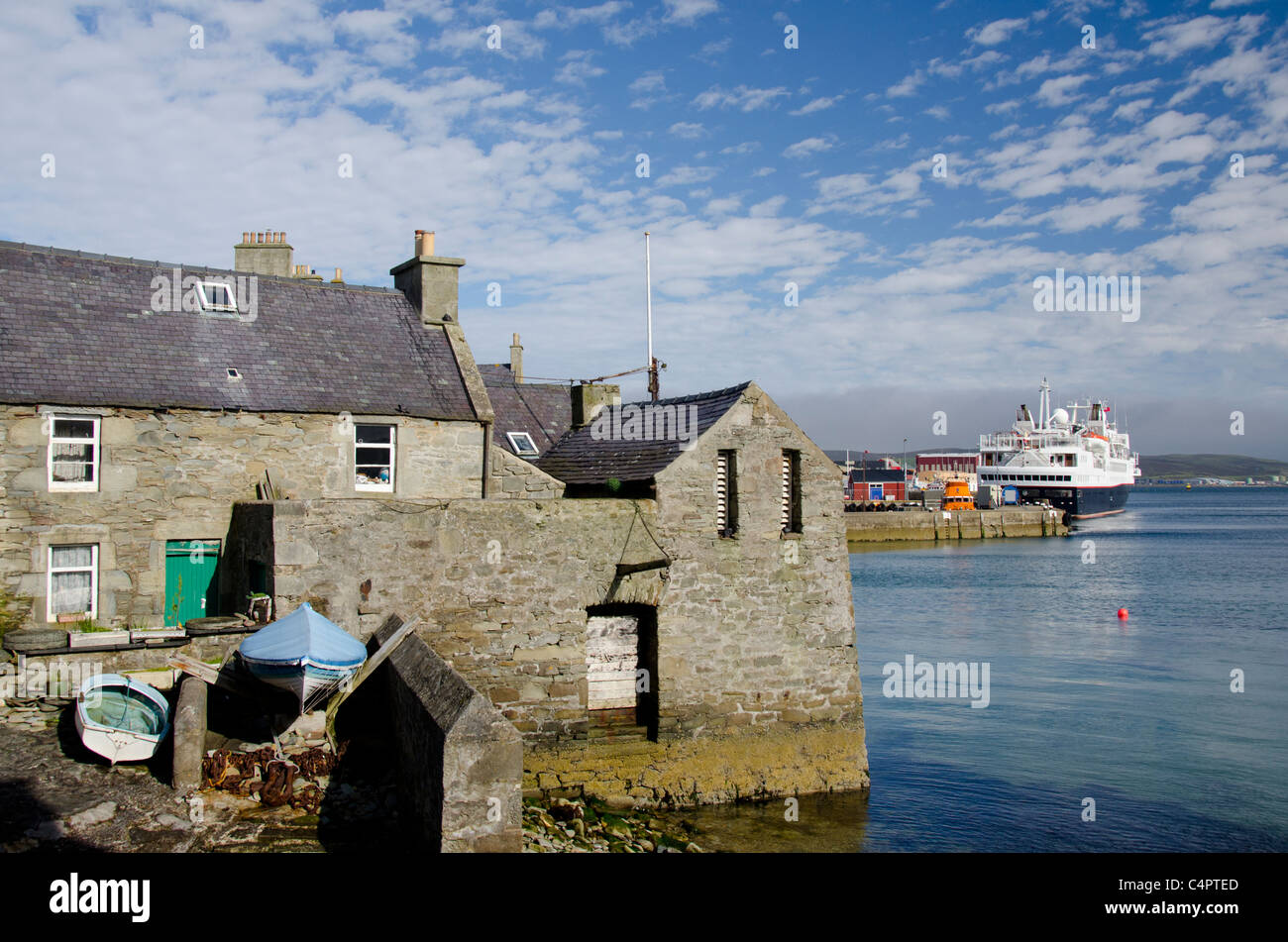 L'Écosse, Shetland Lerwick, continentale. Banque D'Images