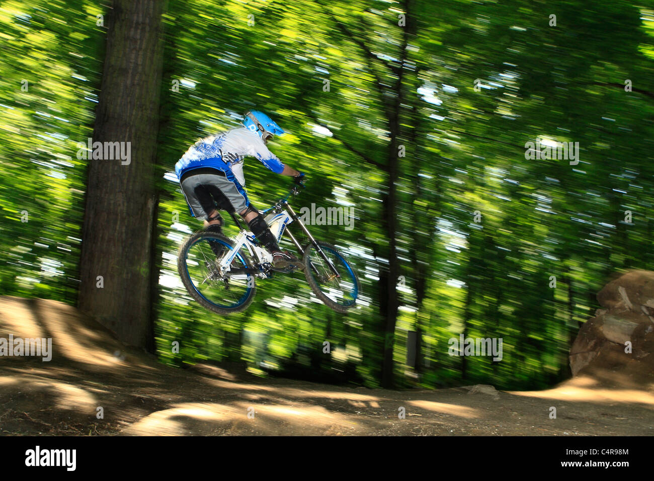 Vtt dirt jump Banque D'Images