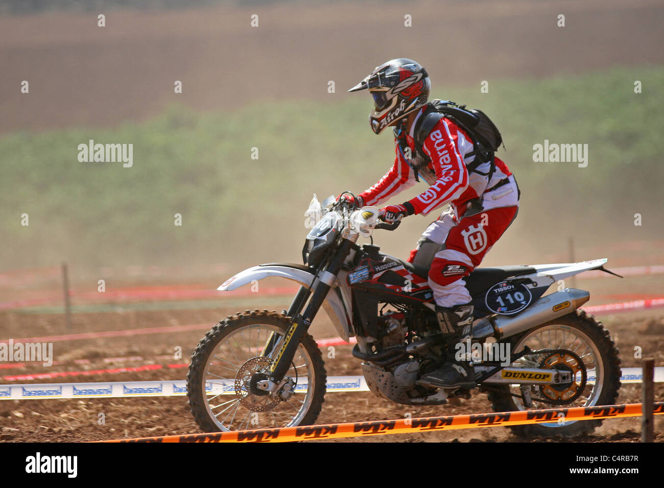 Course de moto cross country Photo Stock - Alamy