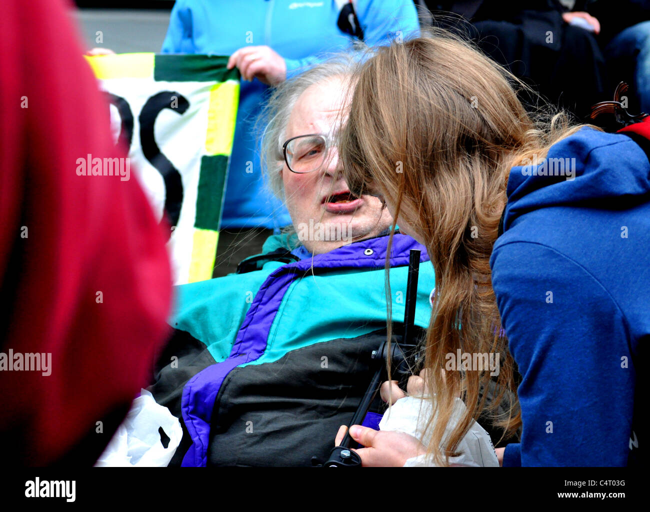 Les photographies numériques du 17 mai mars UCH vers Whitehall, en protestation contre les plans du gouvernement pour le NHS. Banque D'Images