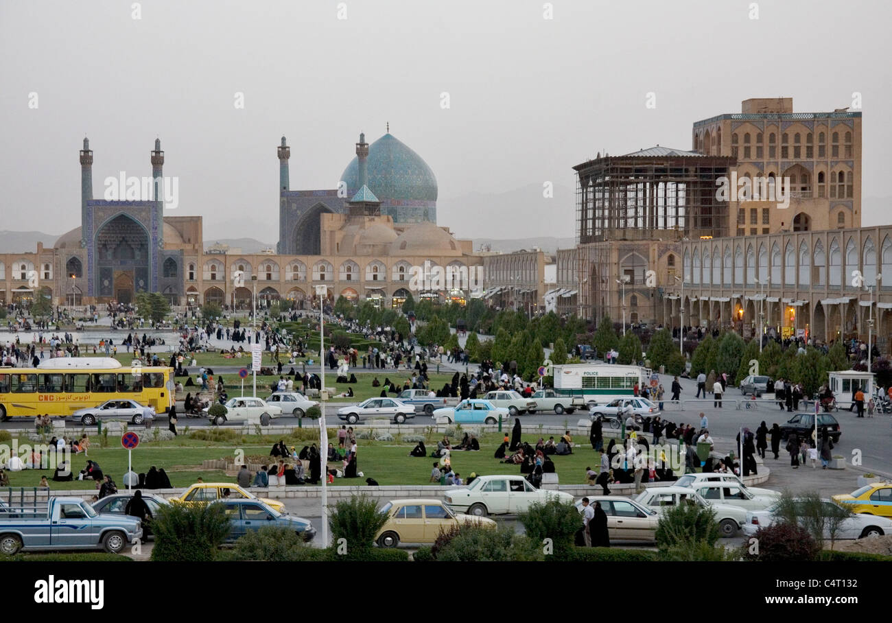 L'Imam (Place Naghsh-e Jahan Square), Isfahan, Iran Banque D'Images