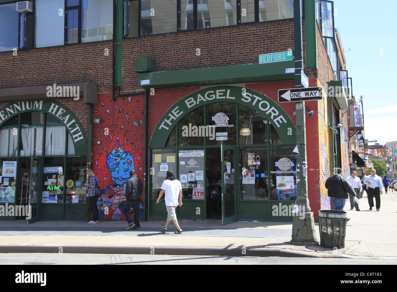 Le bagel Store, Bedford Avenue, Williamsburg, Brooklyn, New York City, USA Banque D'Images