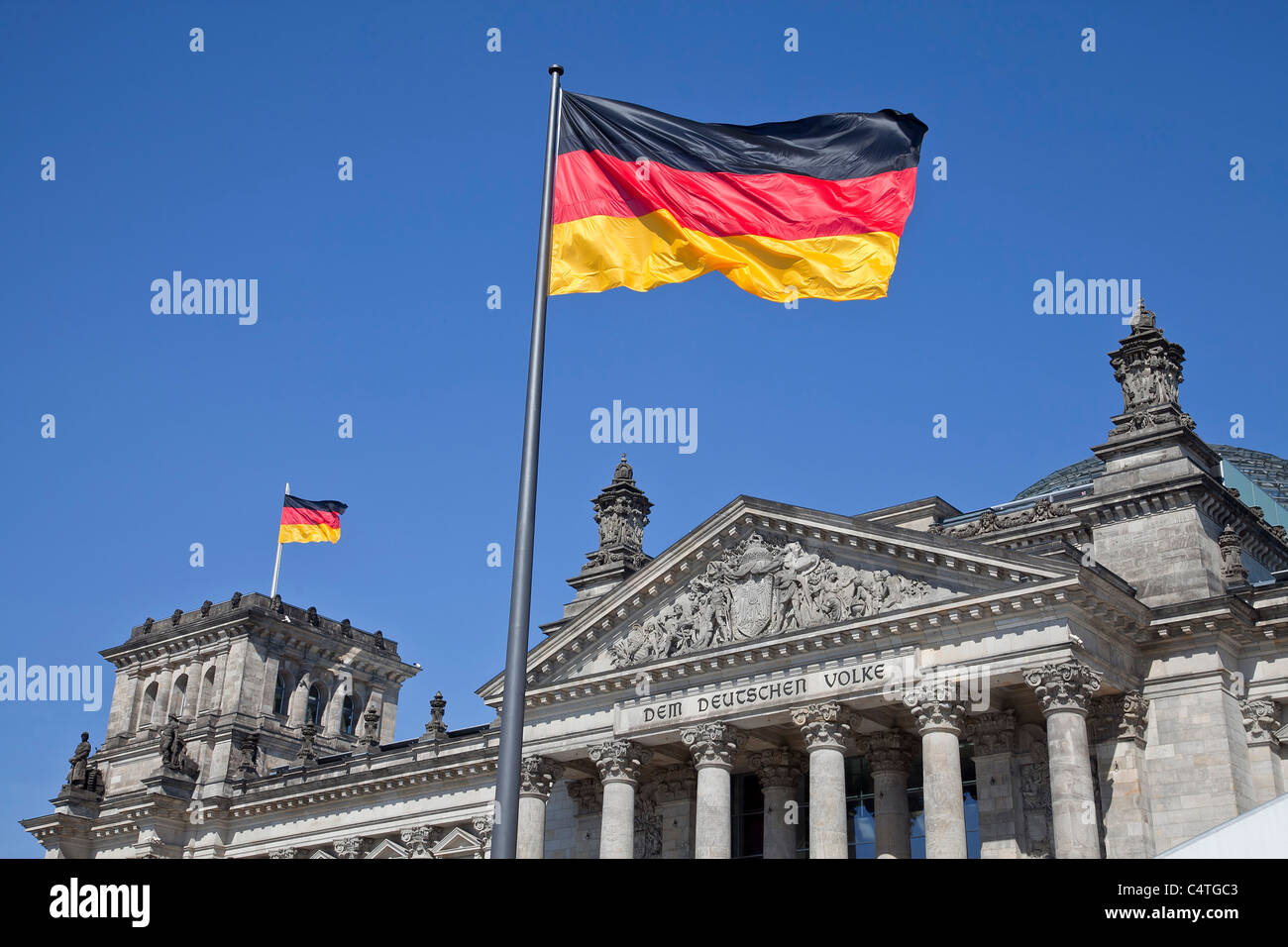 Allemagne, Berlin, le Reichstag Banque D'Images