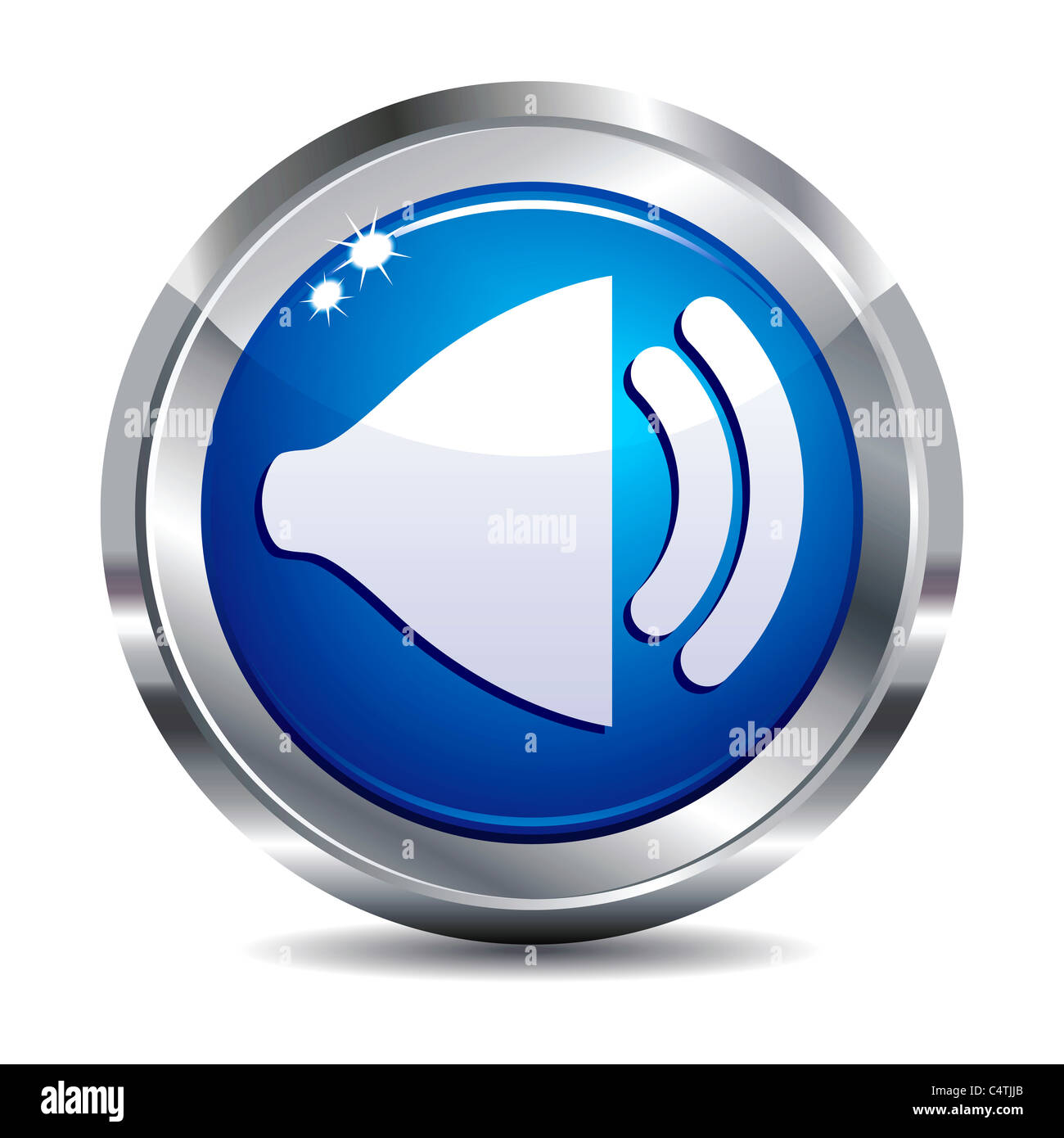 Bouton de contrôle du volume sur l'icône Internet app Apps Banque D'Images