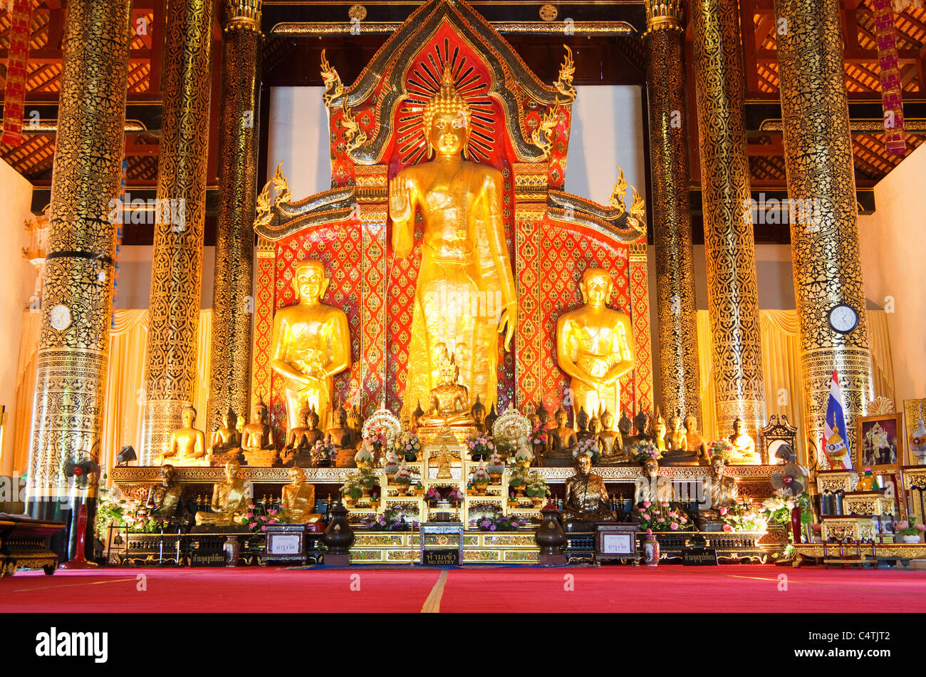 Wat Chedi Luang temple à Chiang Mai, Thaïlande Banque D'Images