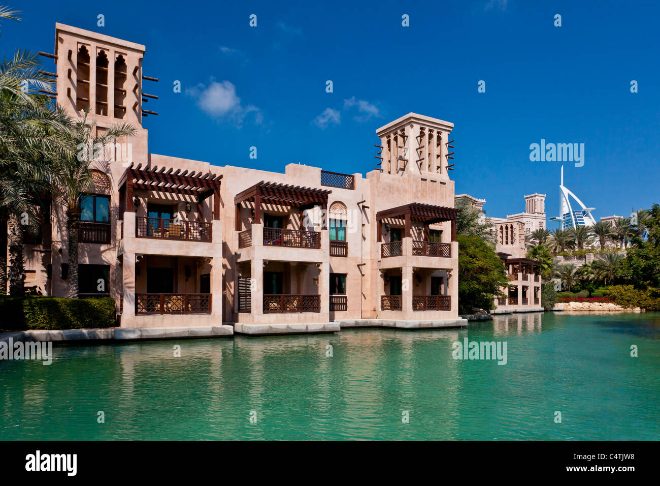Le Dar Al Masyaf Hotel à Madinat Jumeirah à Dubai, UAE. Banque D'Images