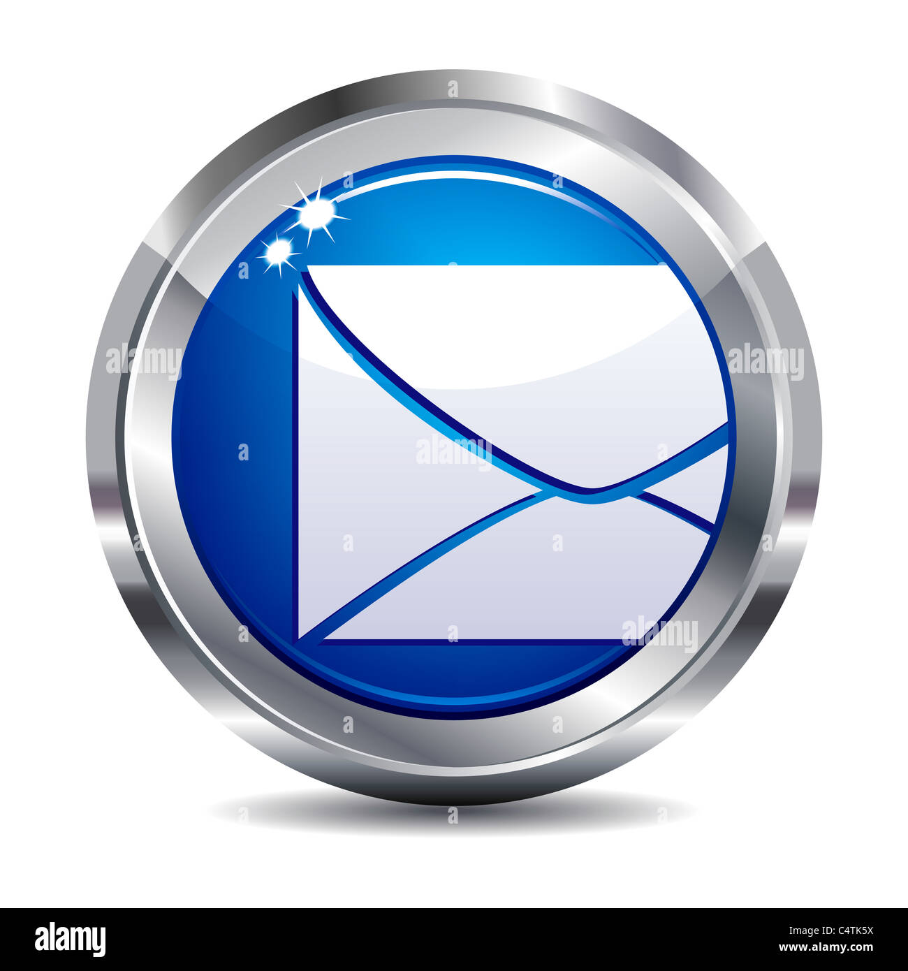 E-mail icône bouton Internet Banque D'Images