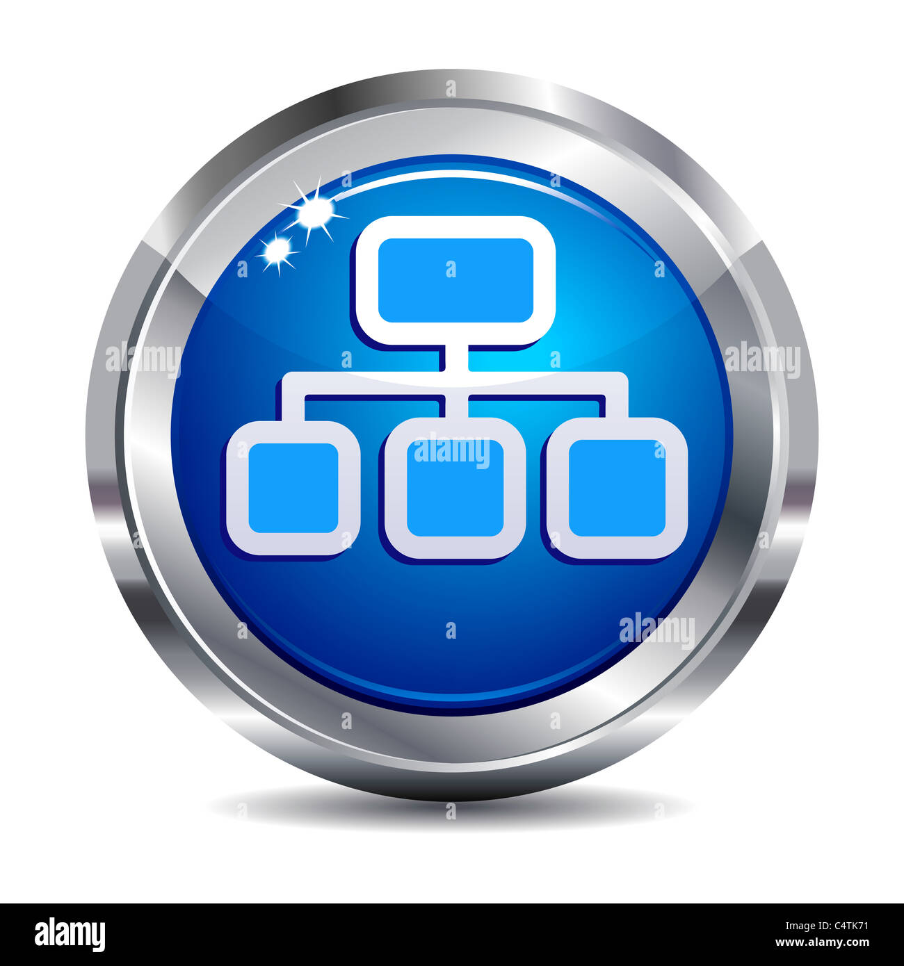 L'icône de navigation bouton Internet Banque D'Images