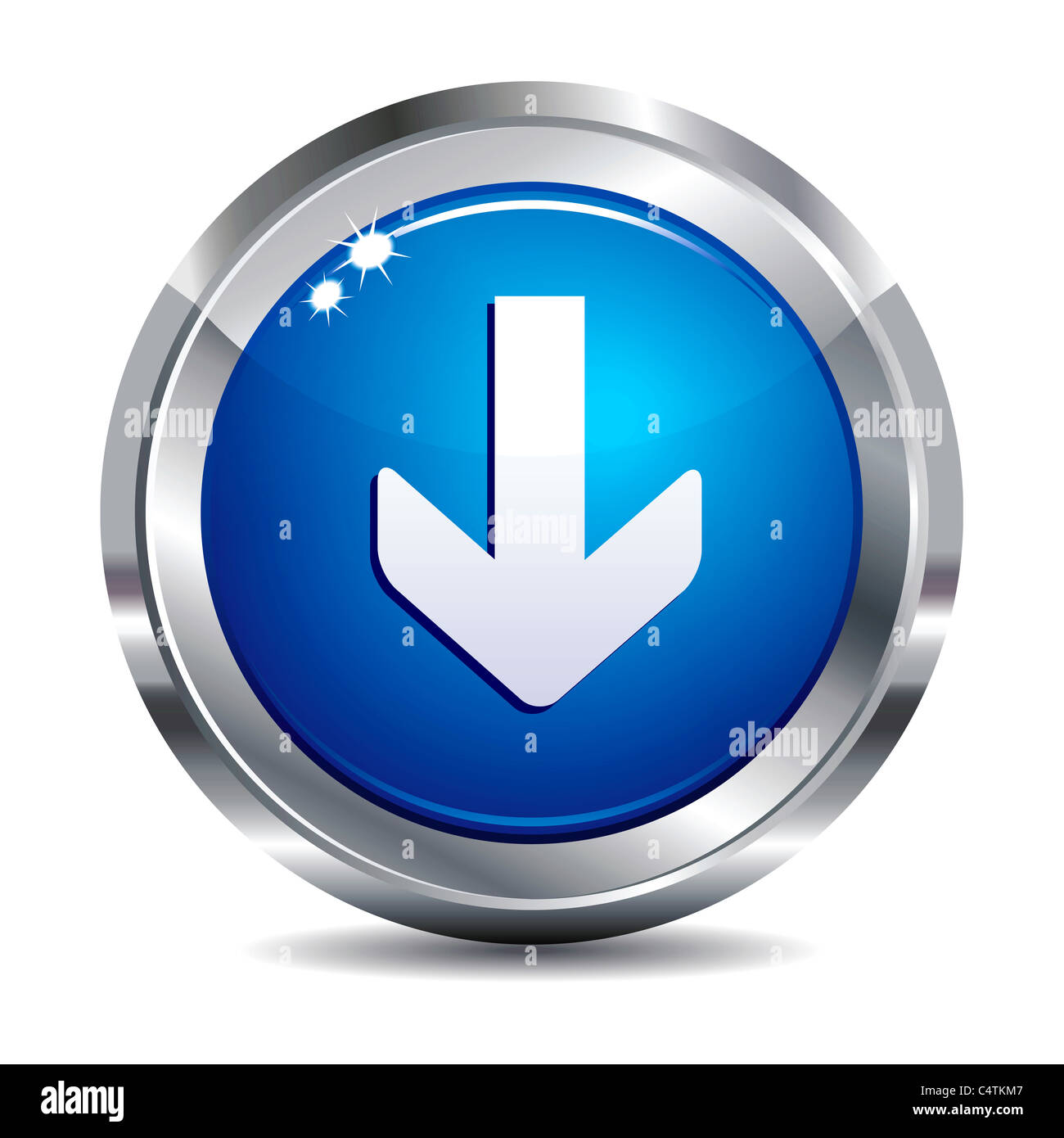 Télécharger Internet Icône Bouton poussoir démarrage des apps de l'App Banque D'Images