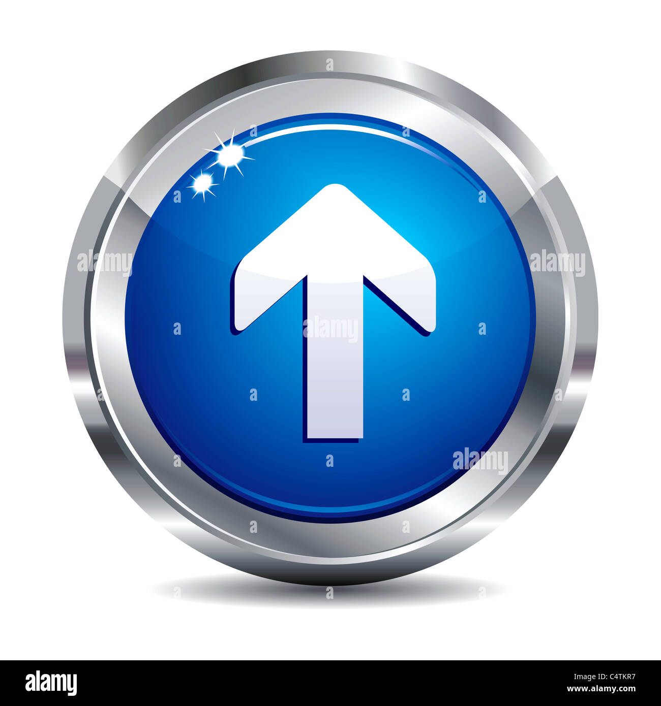 L'icône de téléchargement bouton Internet Banque D'Images