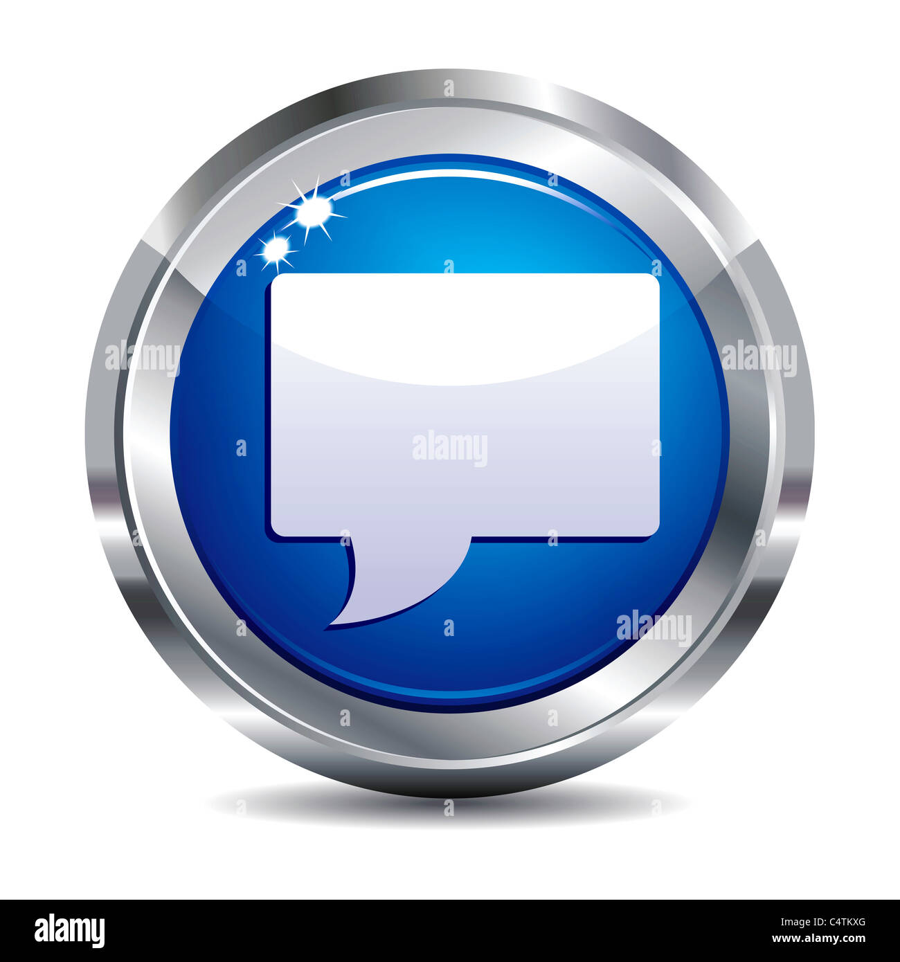 Icône Bouton Internet chat bulle App Apps Banque D'Images