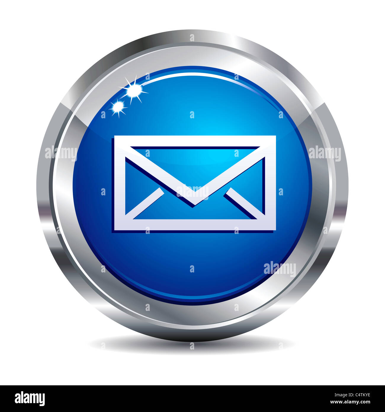 E-mail icône bouton Internet Banque D'Images