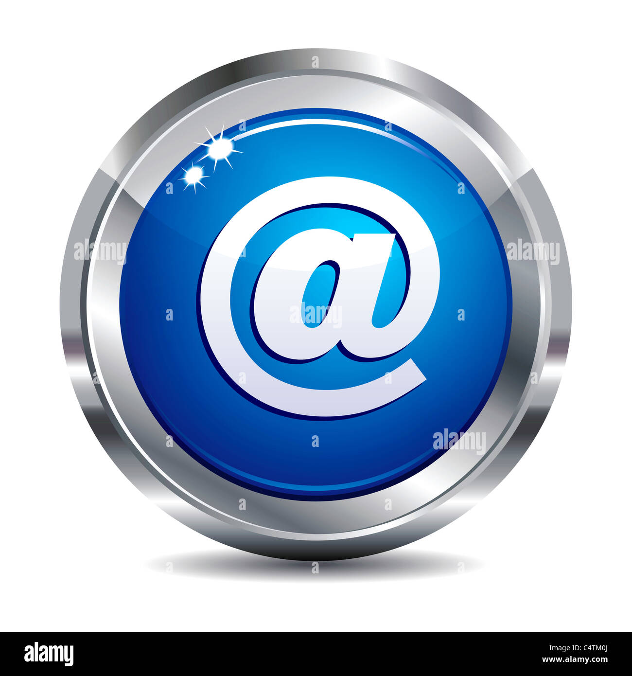 @ E-mail sur l'icône bouton Internet Banque D'Images