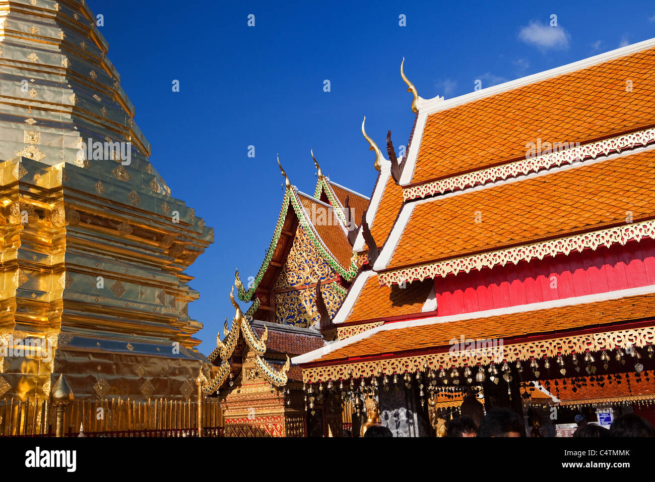 Wat Doi Suthep, Chiang Mai, Thaïlande Banque D'Images Wat Doi Suthep, Chiang Mai, Thaïlande Banque D'Images