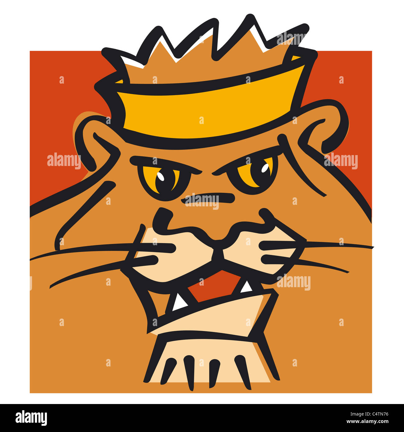 Leo signe astro, illustration Banque D'Images