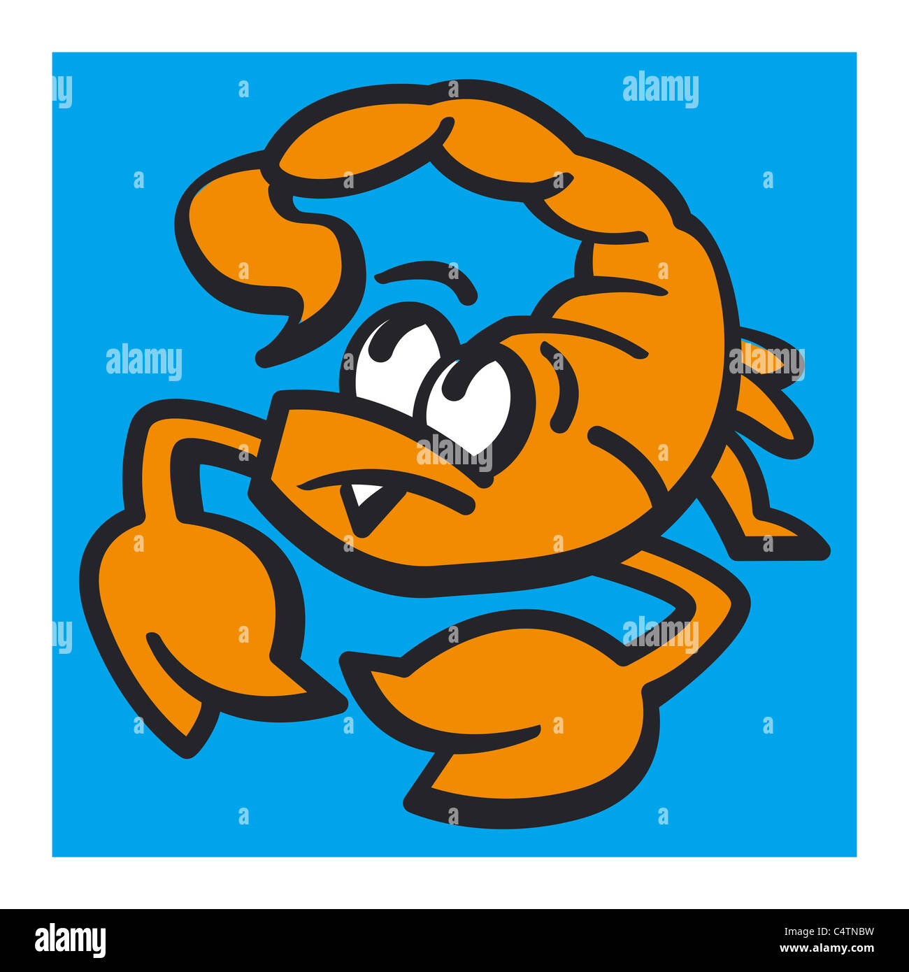 Signe astrologique Scorpion, illustration Banque D'Images