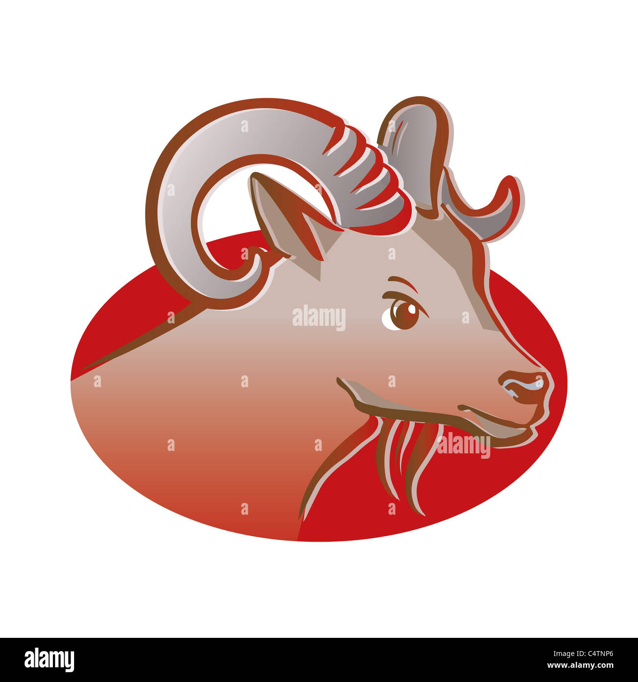 Signe astrologique bélier, illustration Banque D'Images