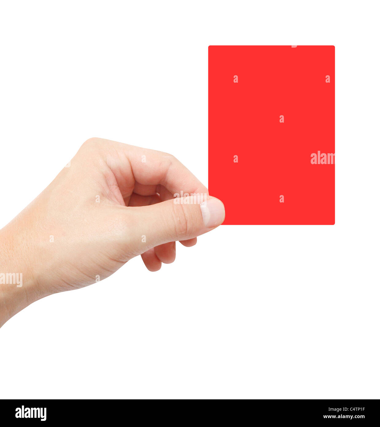 Carton rouge Banque D'Images