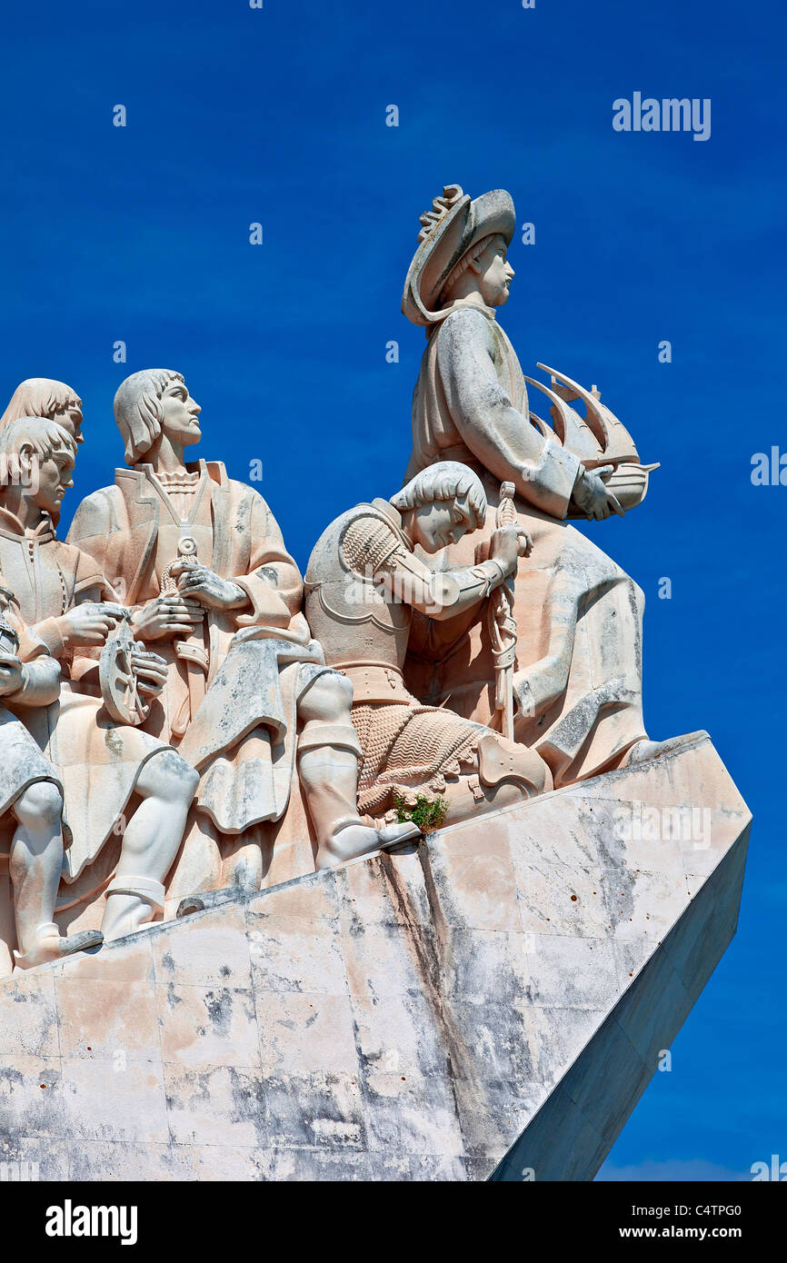 L'Europe, Portugal, Monument aux découvertes à Lisbonne Banque D'Images