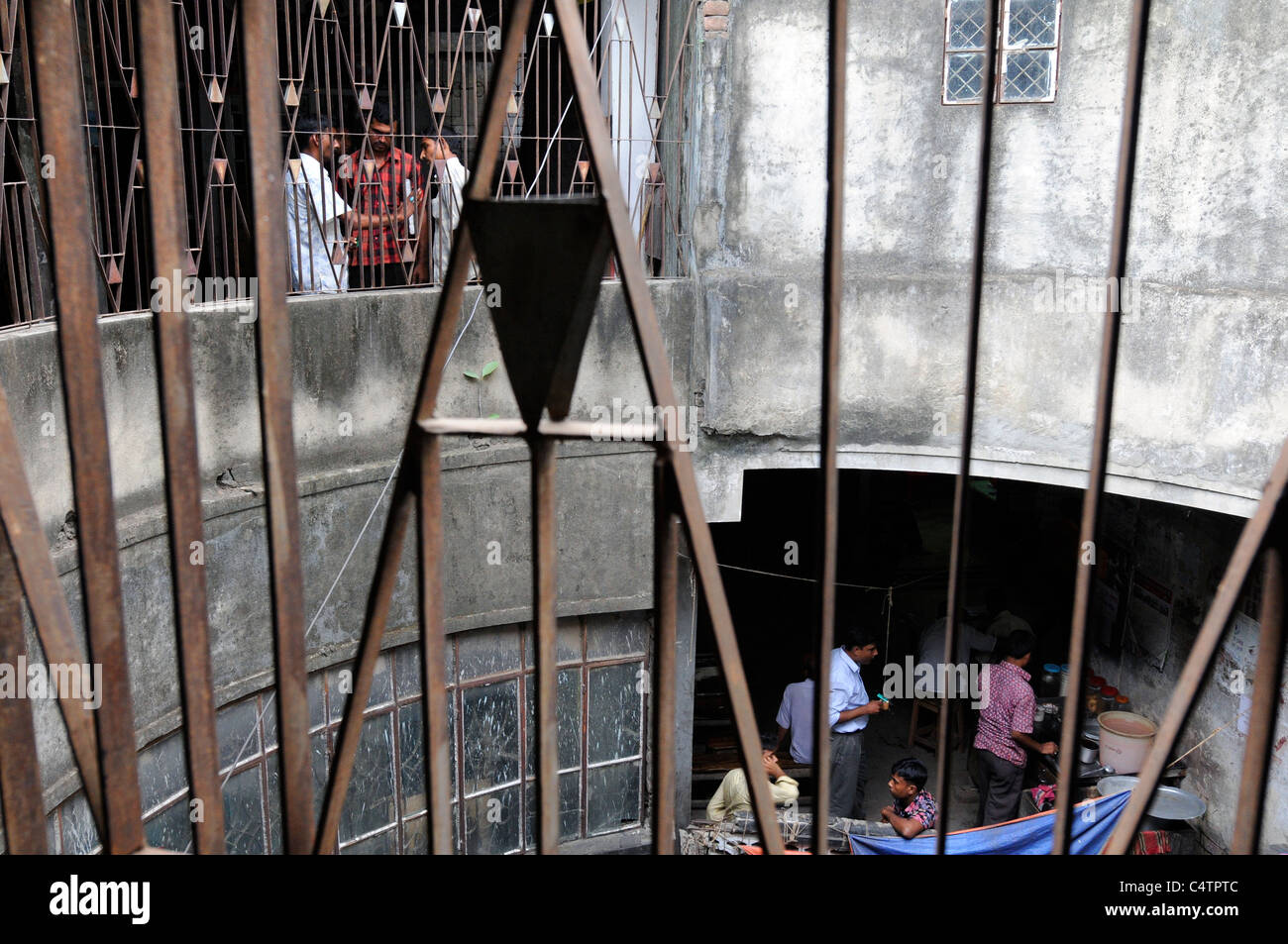 Une scène de rue à Bogra, Bangladesh Banque D'Images