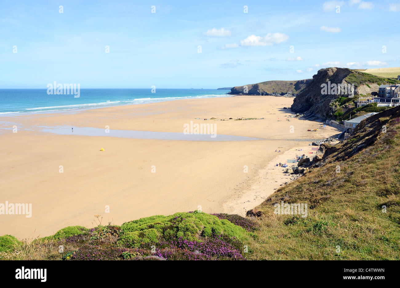Watergate Bay près de Newquay, à Cornwall, UK Banque D'Images
