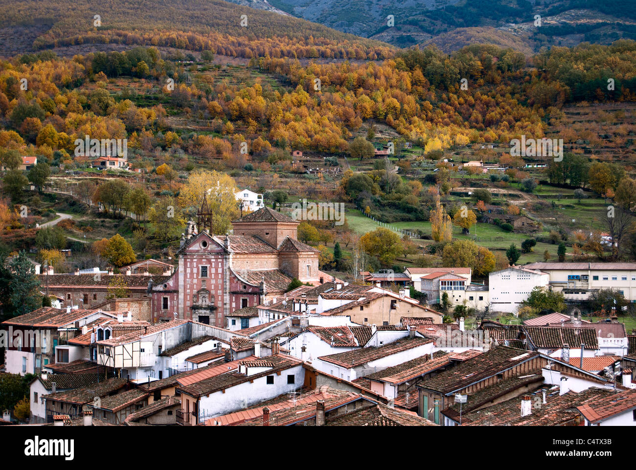 Paysage de Hervas, Caceres, Espagne Banque D'Images