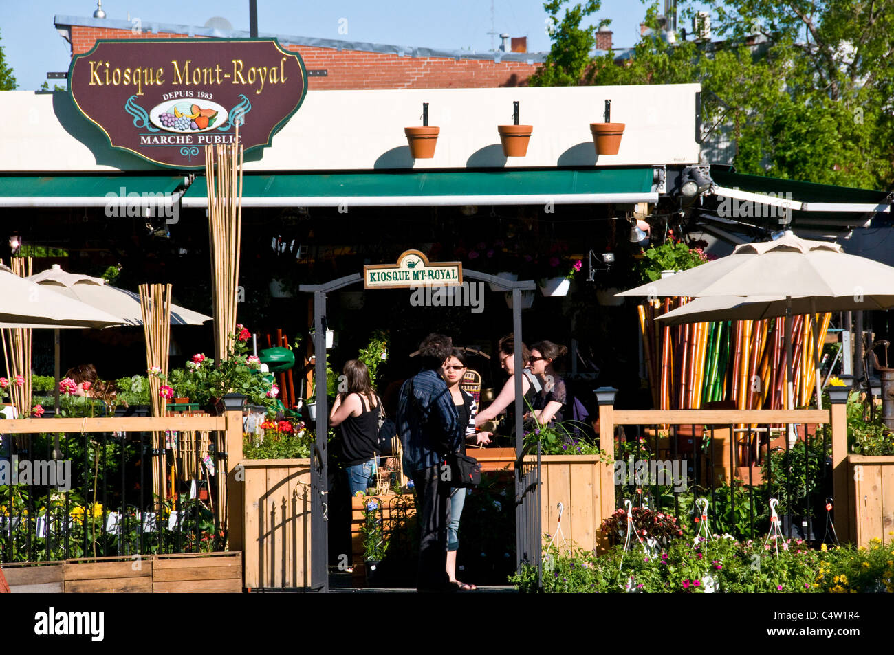 Mont Royal avenue du marché, le plateau Montréal, Québec, Canada Banque D'Images