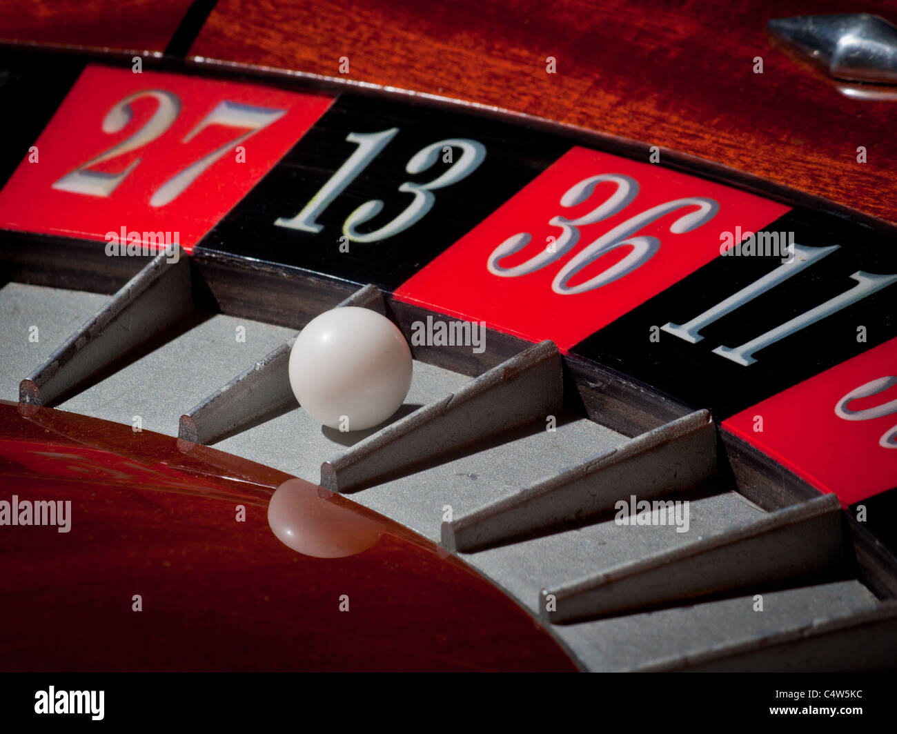 Casino Roulette Européenne Banque D'Images