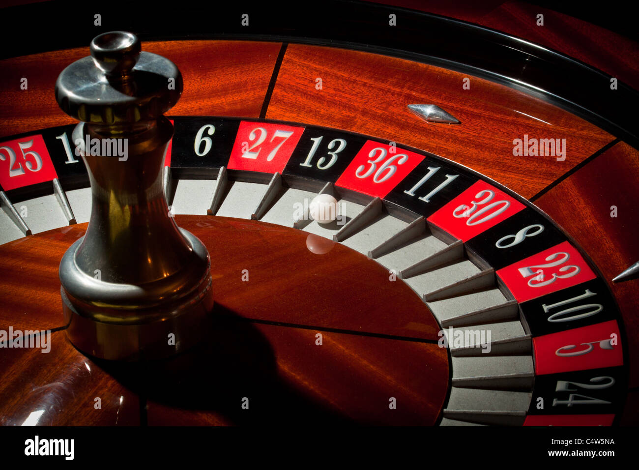 Casino Roulette Européenne Banque D'Images