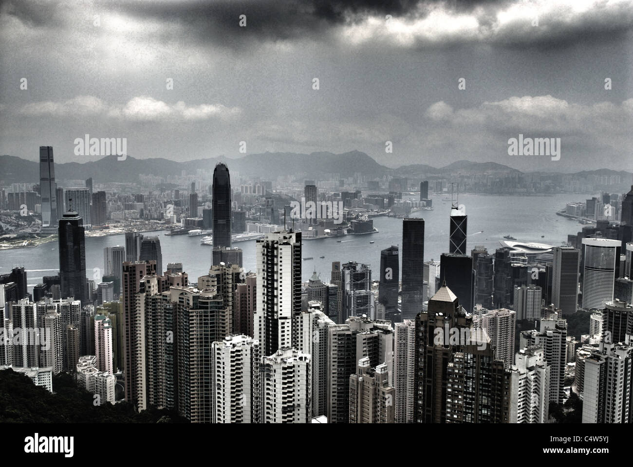 Horizon de HONG KONG Banque D'Images