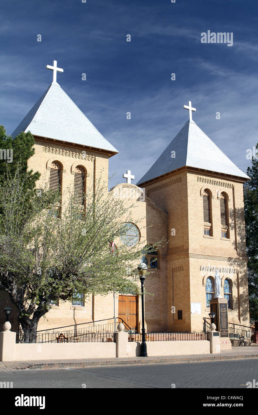 La basilique de San Albino à Mesilla, Nouveau Mexique Banque D'Images