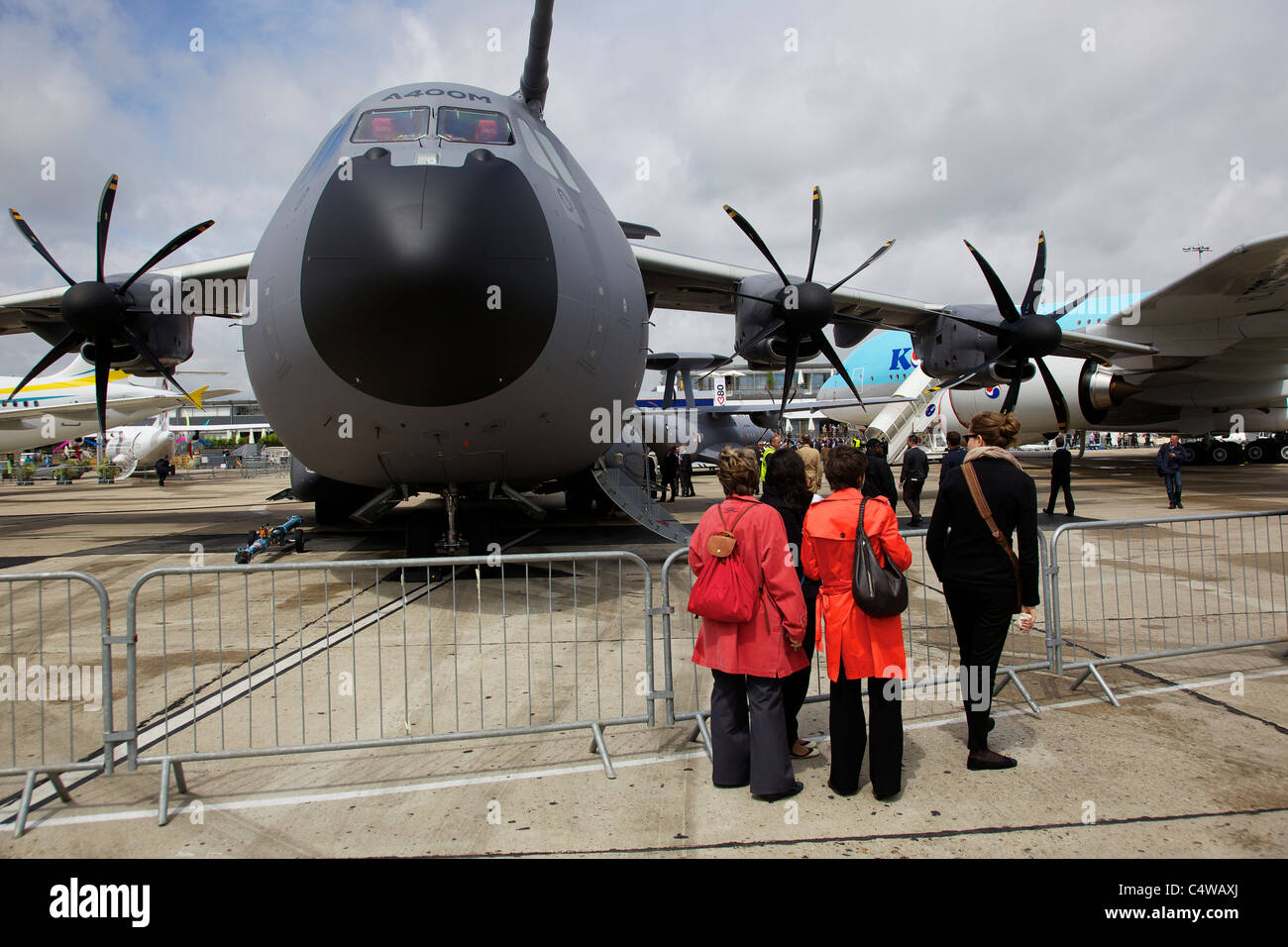 A400M en exposition statique au Salon du Bourget, Juin 2011 Banque D'Images