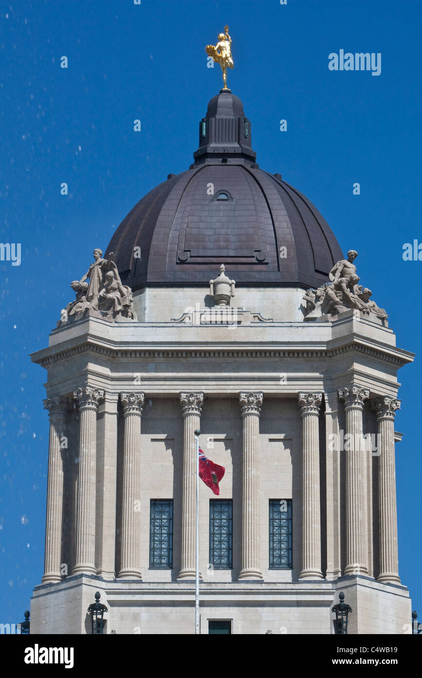 L'Édifice de l'Assemblée législative du Manitoba Banque D'Images