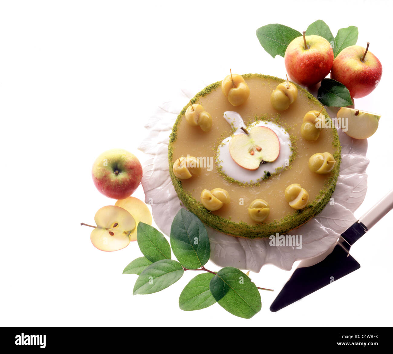 Tarte compote de pommes Banque D'Images