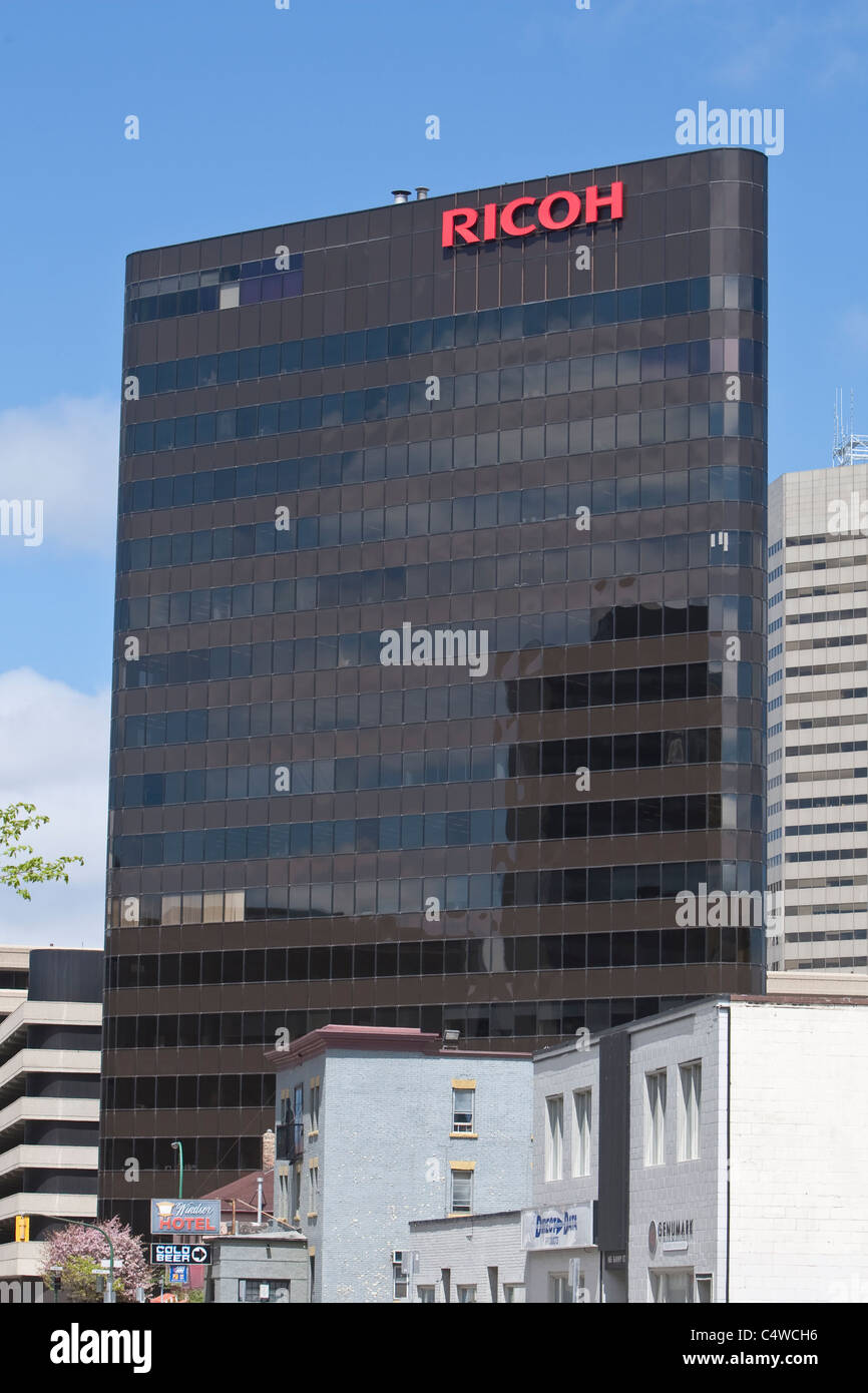 Ricoh Canada bureau est représenté à Winnipeg Banque D'Images