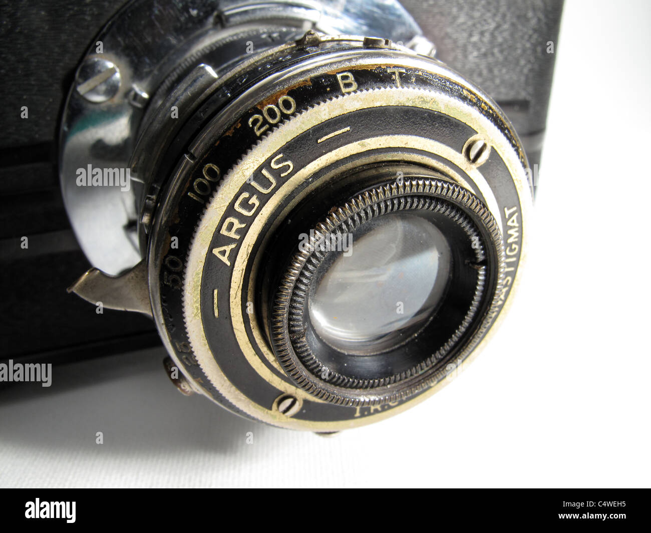 Vintage American Argus 1930 classique et très rare appareil photo Bakélite 35 mm Banque D'Images