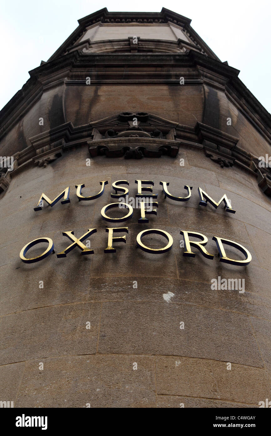 Le Musée d'Oxford, à la ville d'Oxford, en Angleterre. Banque D'Images